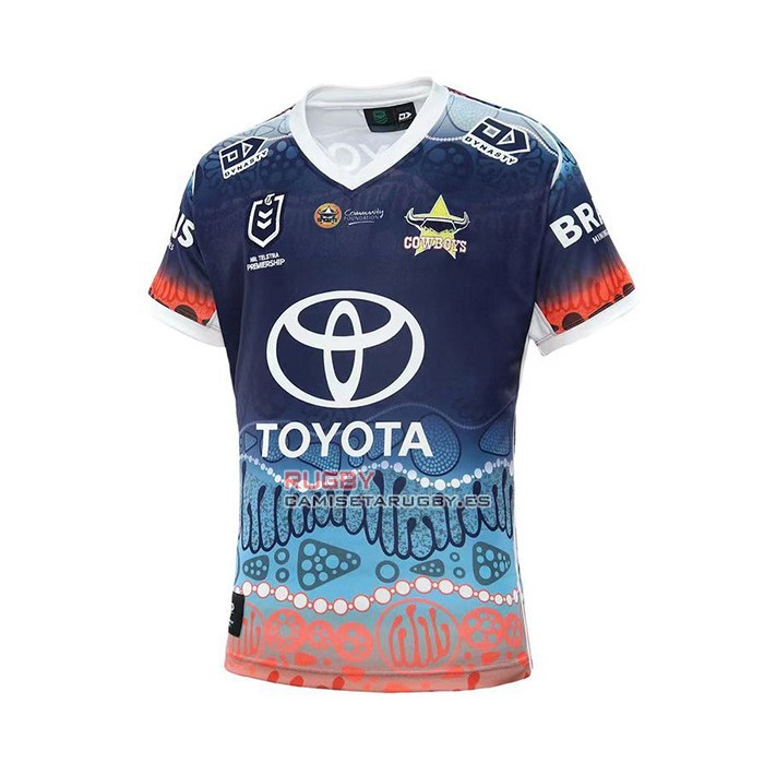 Camiseta North Queensland Cowboys Rugby 2022 Indigena